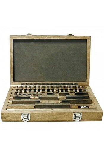 Nobrand Set of Parallel Steel Blocks for Milling, 20 Pieces, 150x10 mm, Height 14-32 mm