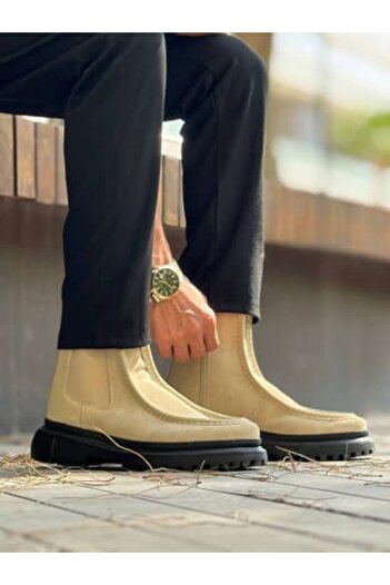 Zerenyus Bootix Premium Elastic Daily Ανδρικές Μπότες Sand Suede