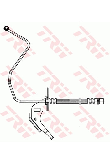 TRW Brake hose OPEL COMBO Spacious utility vehicle/sedan 2001-2012