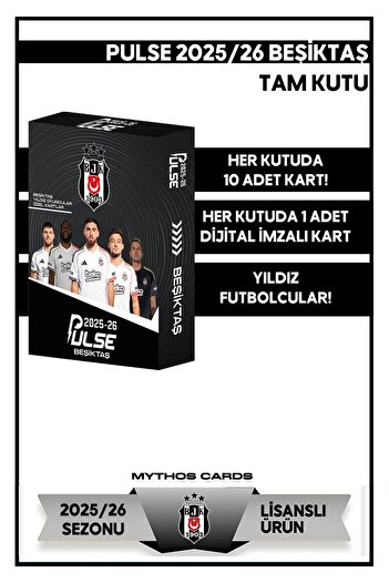 Beşiktaş بطاقات لاعبي كرة القدم من بولس 2025/26 - حزمة