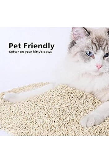 Golden cat Cat Litteer Tofu Clumping Flushable , Premium Cat Litter Sweet Milk, PrimeCat , 4.5kg (10 Litter )