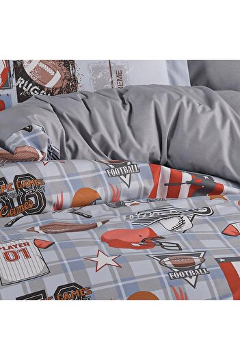 Hobby home collection Victory Blue - Poplin Studio Single Duvet Cover Set