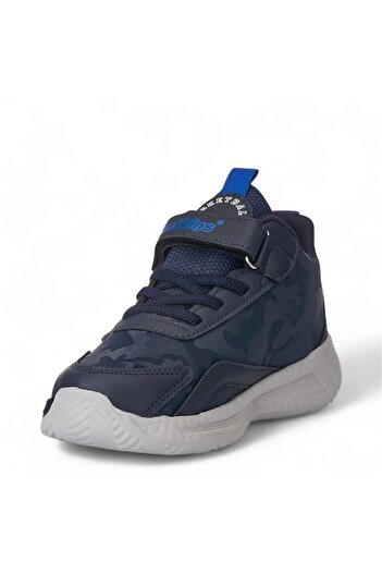 Tuğba Ortopedi 004 Orthopedic Boy's Yellow/Navy Blue Comfortable Sneaker