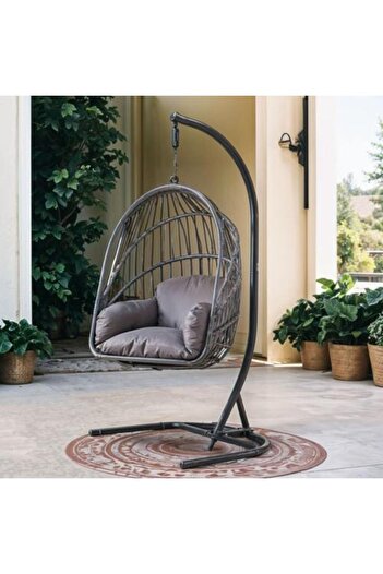 Family Ship Swing Chair with Single Seat - Gray Color