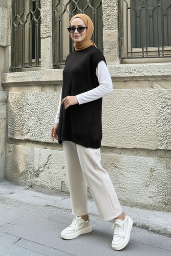 benguen Oversize Knitwear Sweater H25305 Black