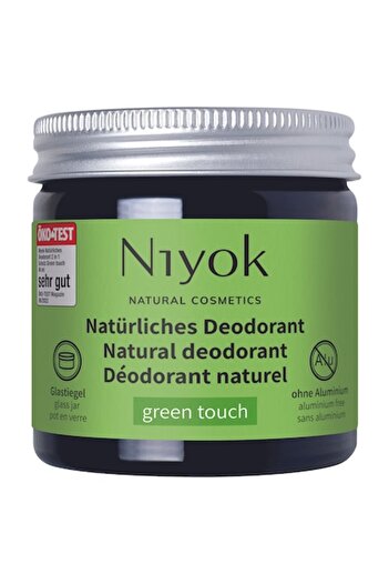 Niyok Cream Deodorant Green Touch, , Vegan, Aluminum-Free, 40 ml