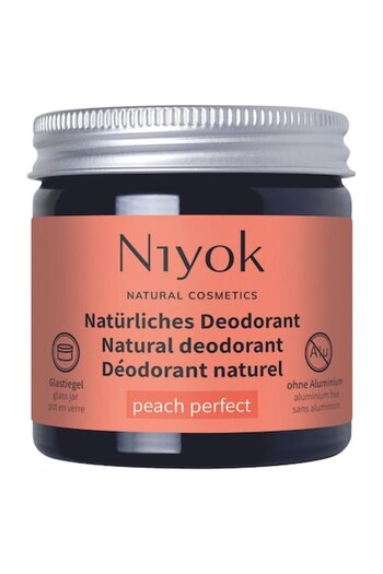Niyok Cream Deodorant Niyok, Peach, , vegan, aluminum-free, 40 ml