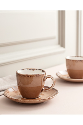 Madame Coco Ramona 2-Person Coffee Cup Set - Powder - 90 ml