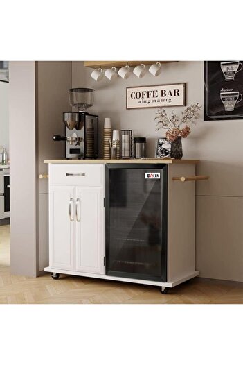 sreen 94L Black Glass Beverage Cooler with Transparent Door