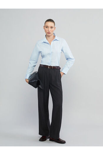LC Waikiki Elastic Waist Striped Women's Trousers