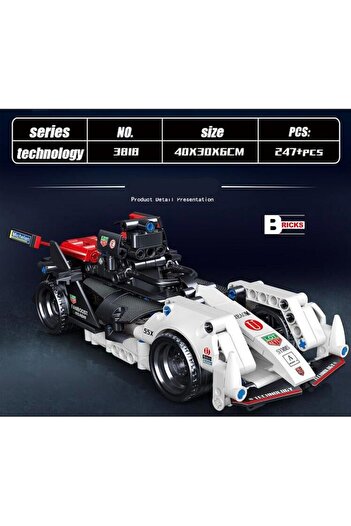 OEM Race car building set, Pull Back system, easy instructions, interactive toy for