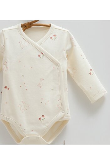 Caramell Baby Girl Set of 3 0-3 Months 100% Cotton Baby Bodysuit Set and Muslin Blanket (80-90cm)