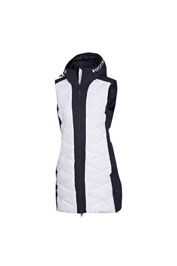 NORTHFINDER Women's 10K/10K long quilted ski vest Betty M whiteblack