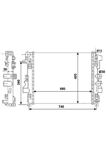 NRF Radiator, set filtre de schimb, Mercedes VIANO (W639)