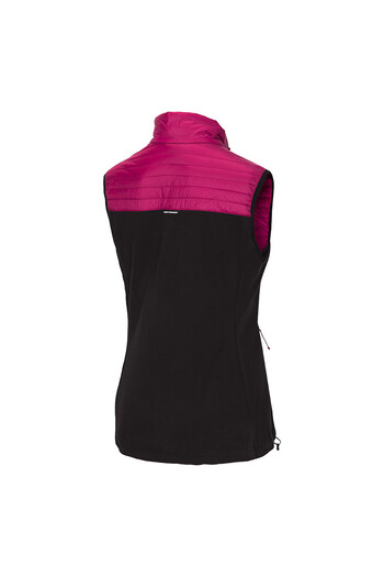 NORTHFINDER Women's regular fit vest with Seal lining Kiera S cherry