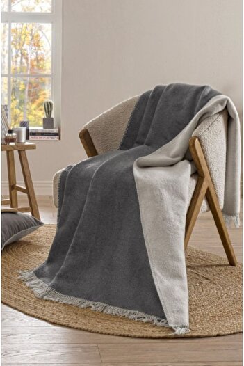 Özdilek Bicolor Double Cotton Blanket 200X220 cm