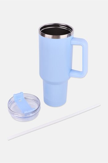 Orly Maison Insulated Stainless Steel Tumbler With Straw 1200ml, Light Blue