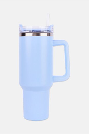 Orly Maison Insulated Stainless Steel Tumbler With Straw 1200ml, Light Blue
