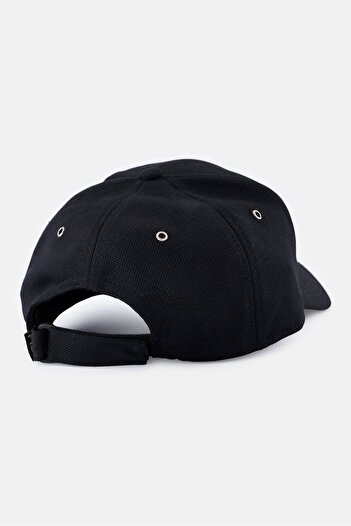 FILA Men Embroidered Logo Velcro Closure Cap, Black