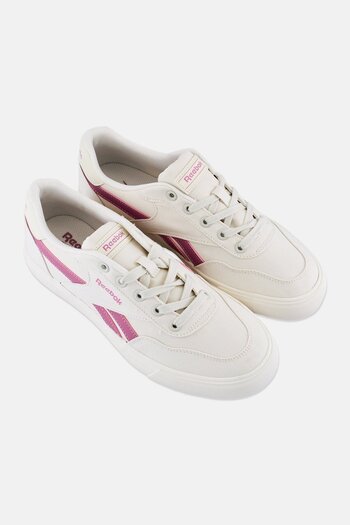Reebok Women Court Advance Vulc Lace Up Running Shoes, Off White