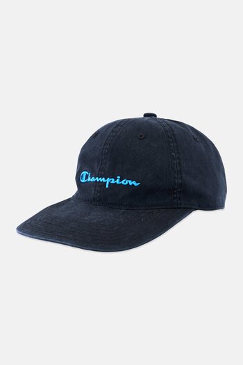 Champion Men Embroidered Logo Cap, Black