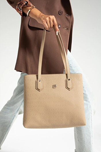 JP POLO Women's Original Just Polo Mink Oversized Stylish Handbag Tote Bag Avp234028Mh