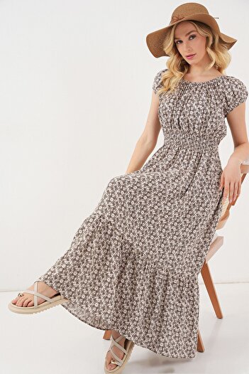 Hiccup Μακρύ φόρεμα BDART Floral A-Line, ελαστικές λεπτομέρειες