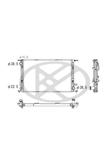 Koyorad Radiator, set filtre de schimb, Porsche MACAN (95B)