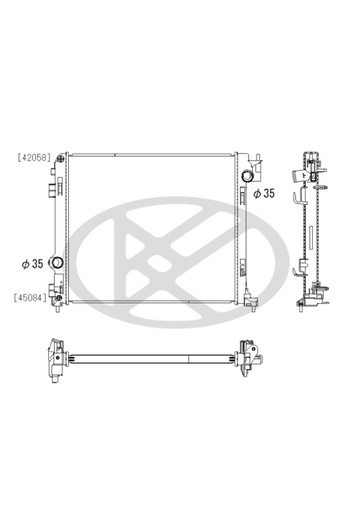 Koyorad Radiator, set filtre de schimb, Renault KOLEOS II (HC_)