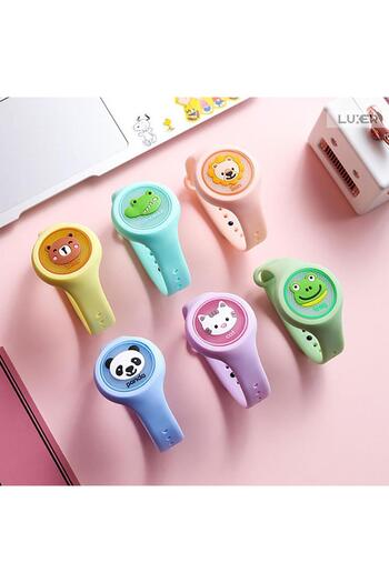 LUXER Anti-Mosquito Silicone Bracelet, 100% Repellent Effect, Model - Lion with Salmon Bracelet