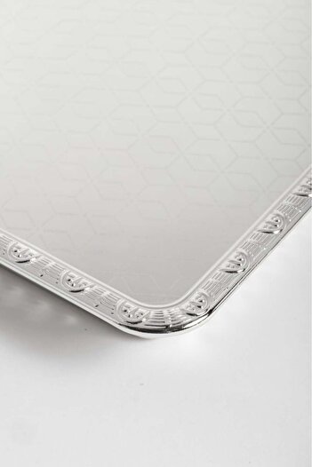 Bin Shihoun Silver Rectangular Serving Tray