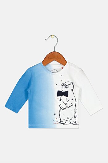 s.Oliver Toddlers Boy Graphic Print Long Sleeve Top, Blue