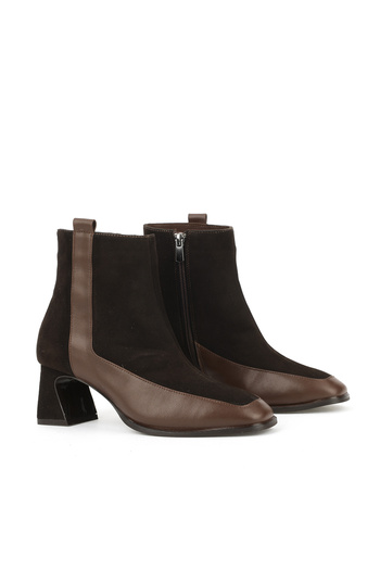 Ziya , Women's Genuine Leather Boots 1531030Z2596 Brown