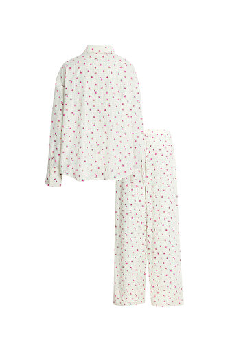 Marks & Spencer %100 Pamuklu Çiçekli Pijama Takımı