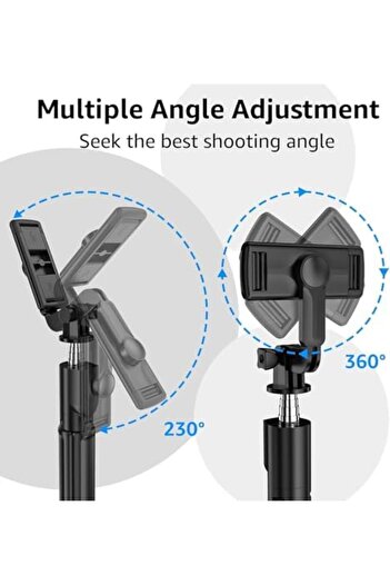 STOREMAX Polysight 3 in 1 Selfie Stick And, 360 °   Rotatable Head, 10m Wireless Connection, Ios and All Devices