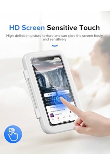 STOREMAX Polysight Shower Phone Holder Waterproof 360 °   Kitchen Wall Mirro for Rotating Phone Case 15 1