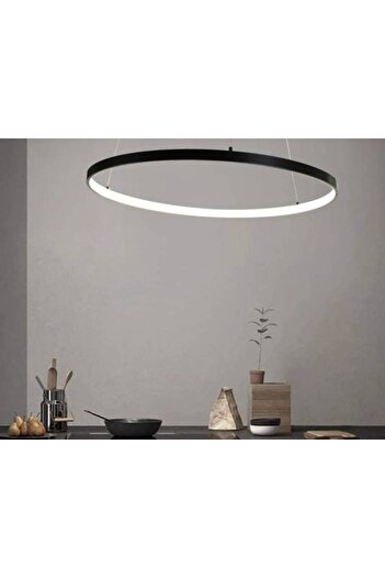 HAMER Modern black chandelier, 40 cm, yellow light, 15 watts
