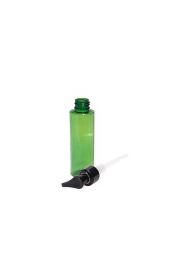 DROPY Dispenser bottle with pump for gels, lotions, shampoos, and cosmetics, 100 ml, green