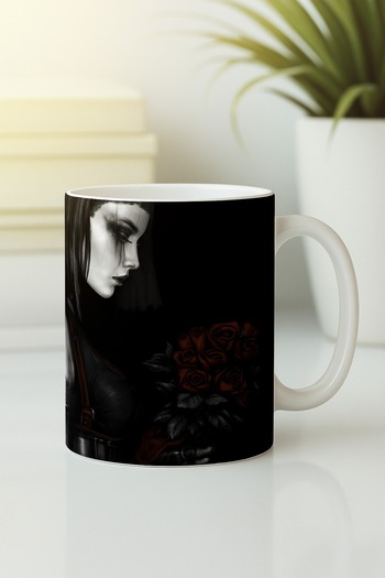 irişka Mug Cup Illustrated Cup 9X8.5 cm Karpostal Mug
