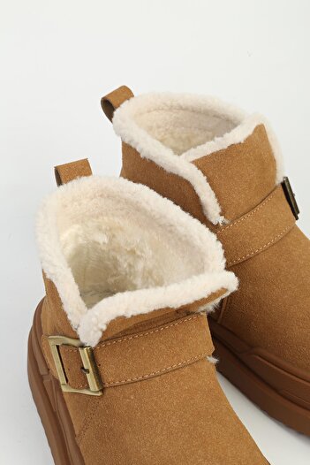 Benetton Tan Women's Boots Imported Bni-12047
