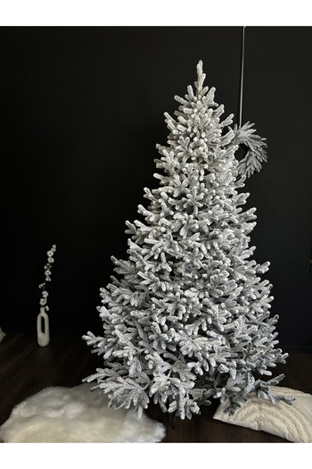 SERSIMO Christmas Deluxe artificial tree by Sersimo, snowy Vienna, 3D, 210cm