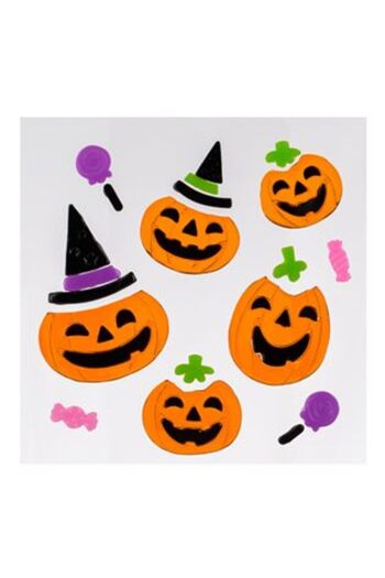 SHOPIENS Gel Stickers Pumpkins for Windows