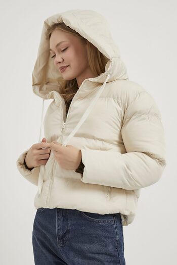 Arma Life Armalife 2059 Hooded Zippered Puffer Women's Coat