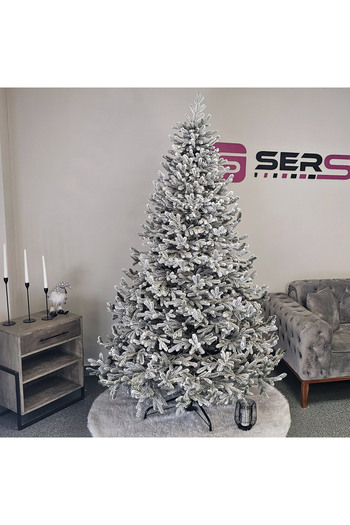 SERSIMO Christmas Deluxe artificial tree by Sersimo, snowy Vienna, 3D, 230cm