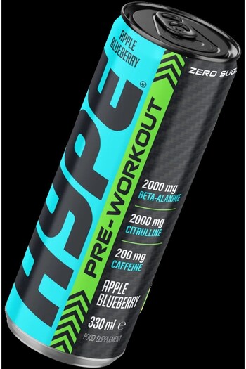 Hype Hype Pre-Workout Drink - Apple Blueberry 24x330ml
