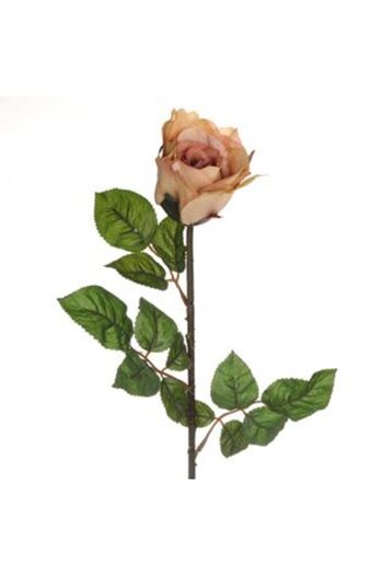Jumbo Artificial Flower with Long Stem Cream Rose 66 cm