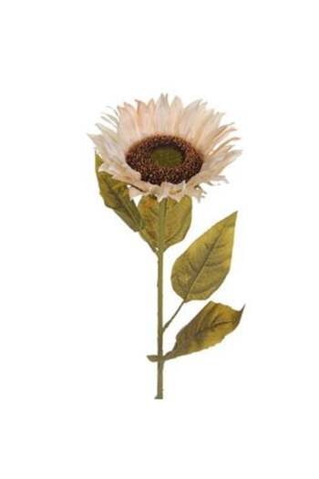 SHOPIENS Artificial Flower with Long Stem Sunflower Beige 98 cm