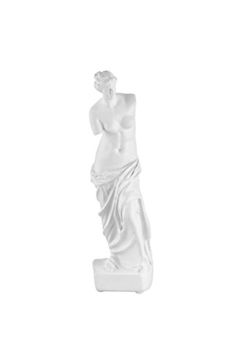 SHOPIENS Decorative Statue, Replica of Aphrodite from Milos, Polyrasin, 28cm Height, White, MYONNA IT & E-COM