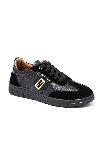 John May Women's / Girls' Sneaker (Casual) Rc-26Y-055-7122 Black Fltr-Black Yln