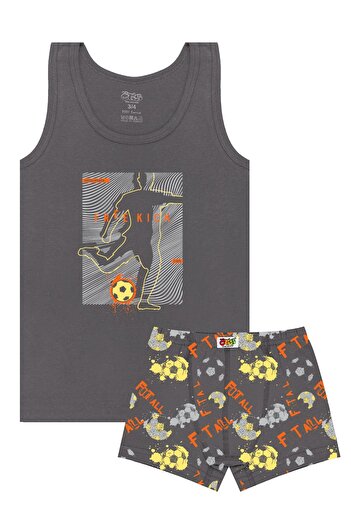 Öts Boy's Athlete Boxer Lycra Gray Freekick (96% Cotton - 4% Elastane)